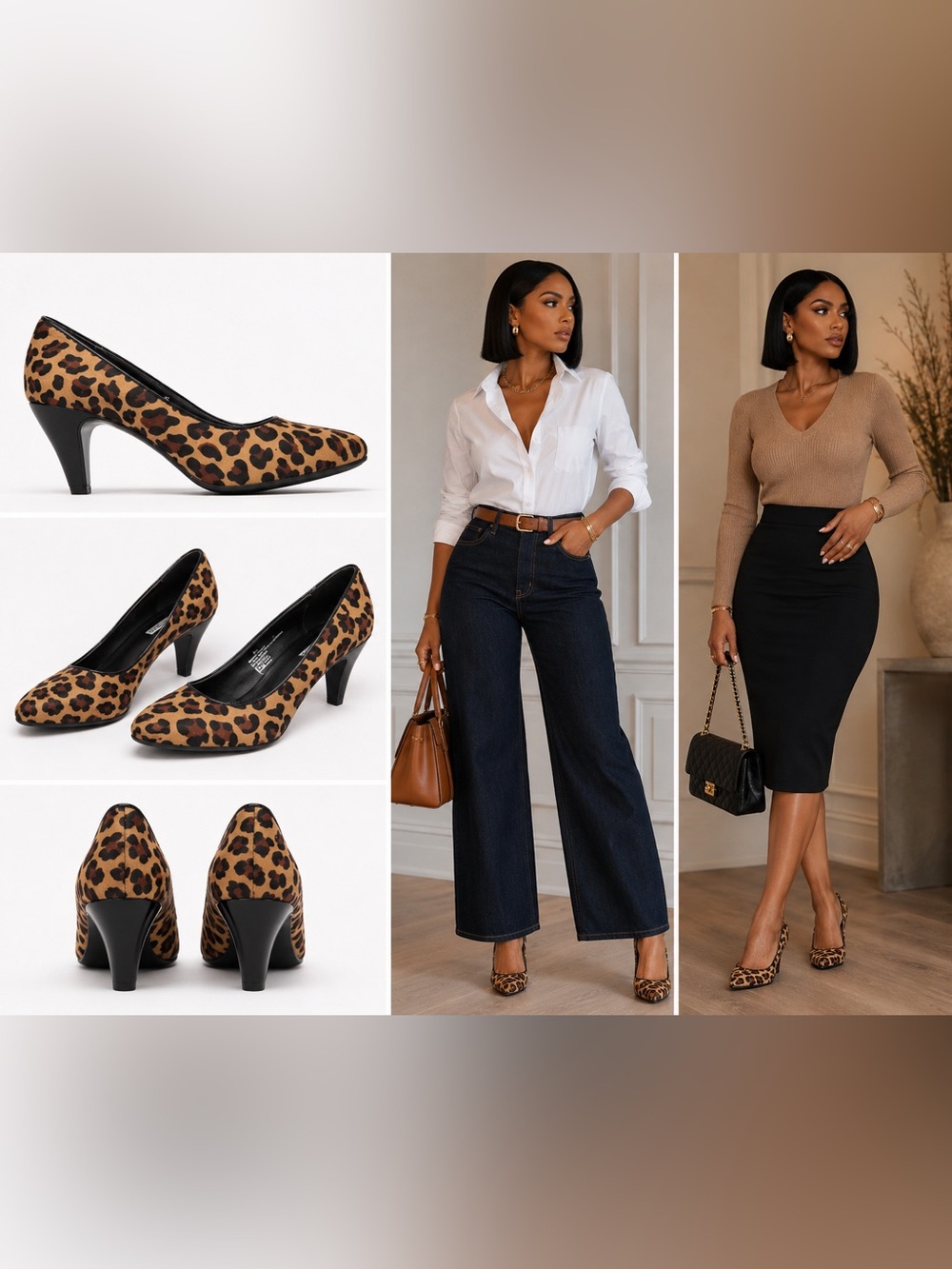🐆 Merona Leopard Print Pumps Size 8 | Classic Animal Print Heels | Fall Chic